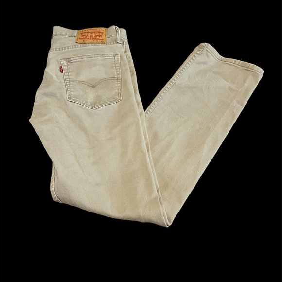 Men’s Levi’s Strauss Tan 513 Jeans size 31/32 - Picture 1 of 3
